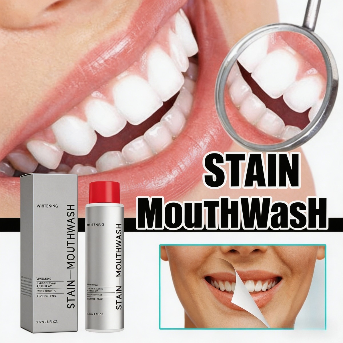 Stain Removal Mouthwash and Wh – Teeth Whitening Mouthwash recenzja i cena