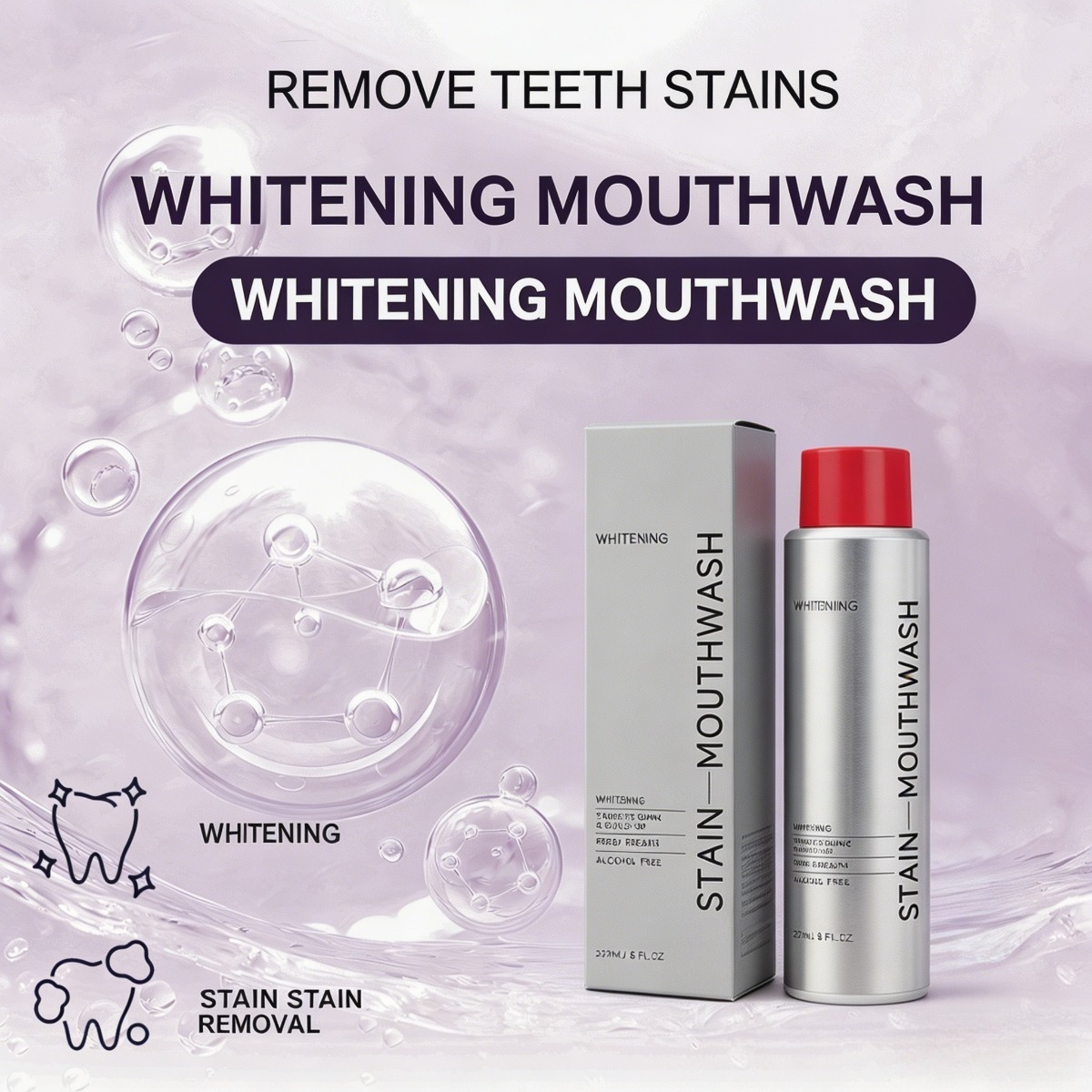 Stain Removal Mouthwash and Wh – Teeth Whitening Mouthwash recenzja i cena