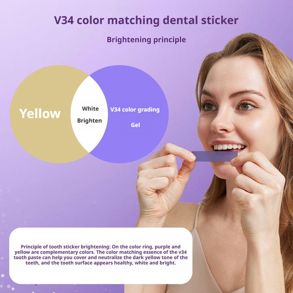 42Pairs V34 Purple Teeth White – Teeth Whitening Strips Crest recenzja i cena