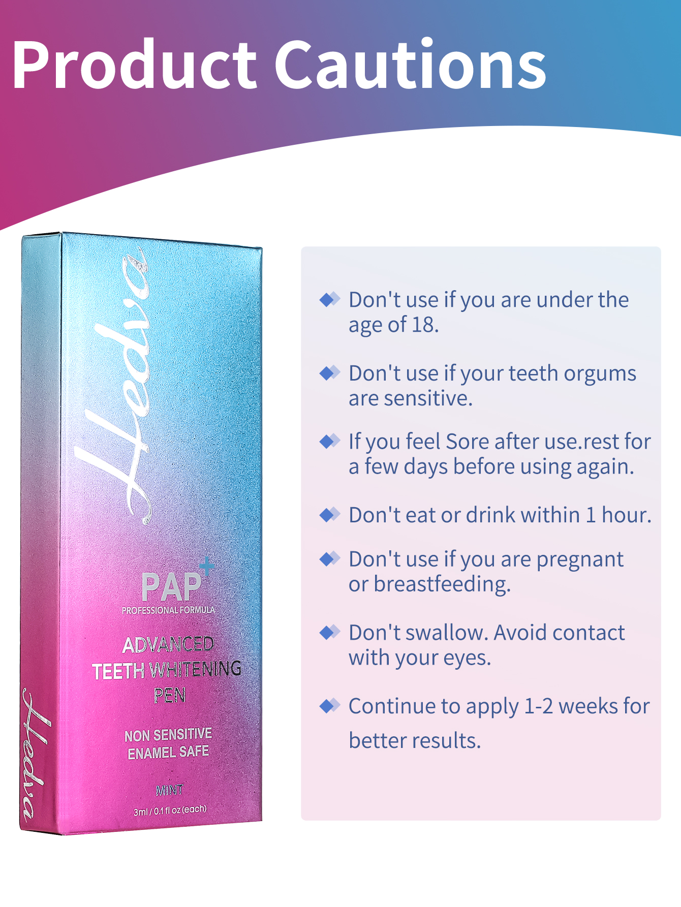Hedva PAP+ Teeth Whitening Pen – Teeth Paint Whitening recenzja i cena