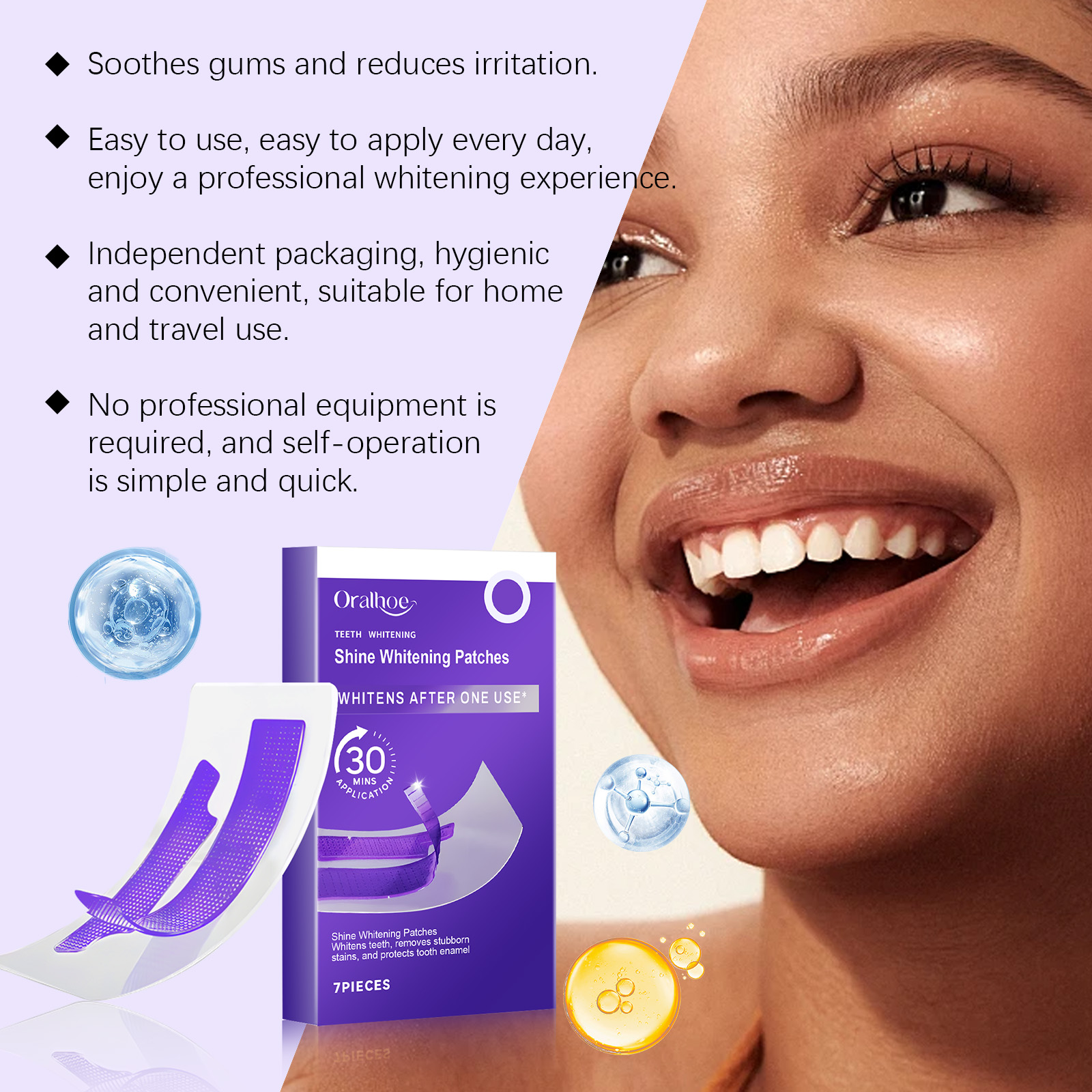 Purple Teeth Whitening Strips  – Teeth Whitening/Bleaching recenzja i cena