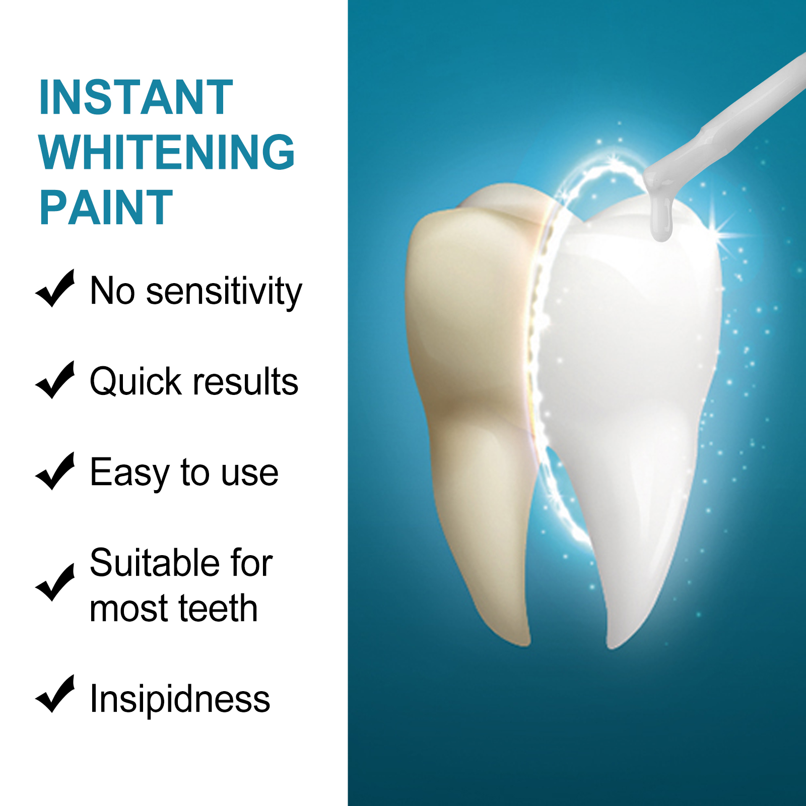Instant Teeth Whitening Paint  – Teeth Paint Whitening recenzja i cena