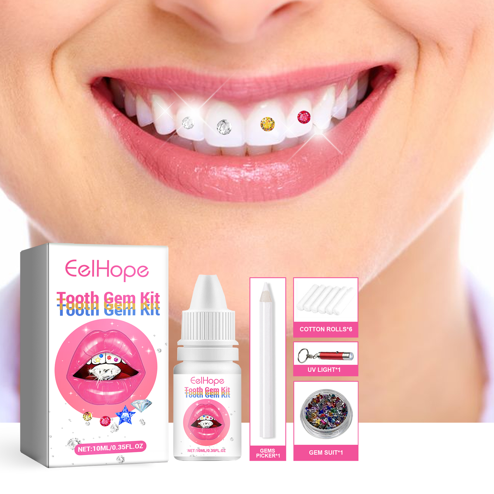 DIY Tooth Gems Kit With Glue A – Tooth Gem Kit recenzja i cena
