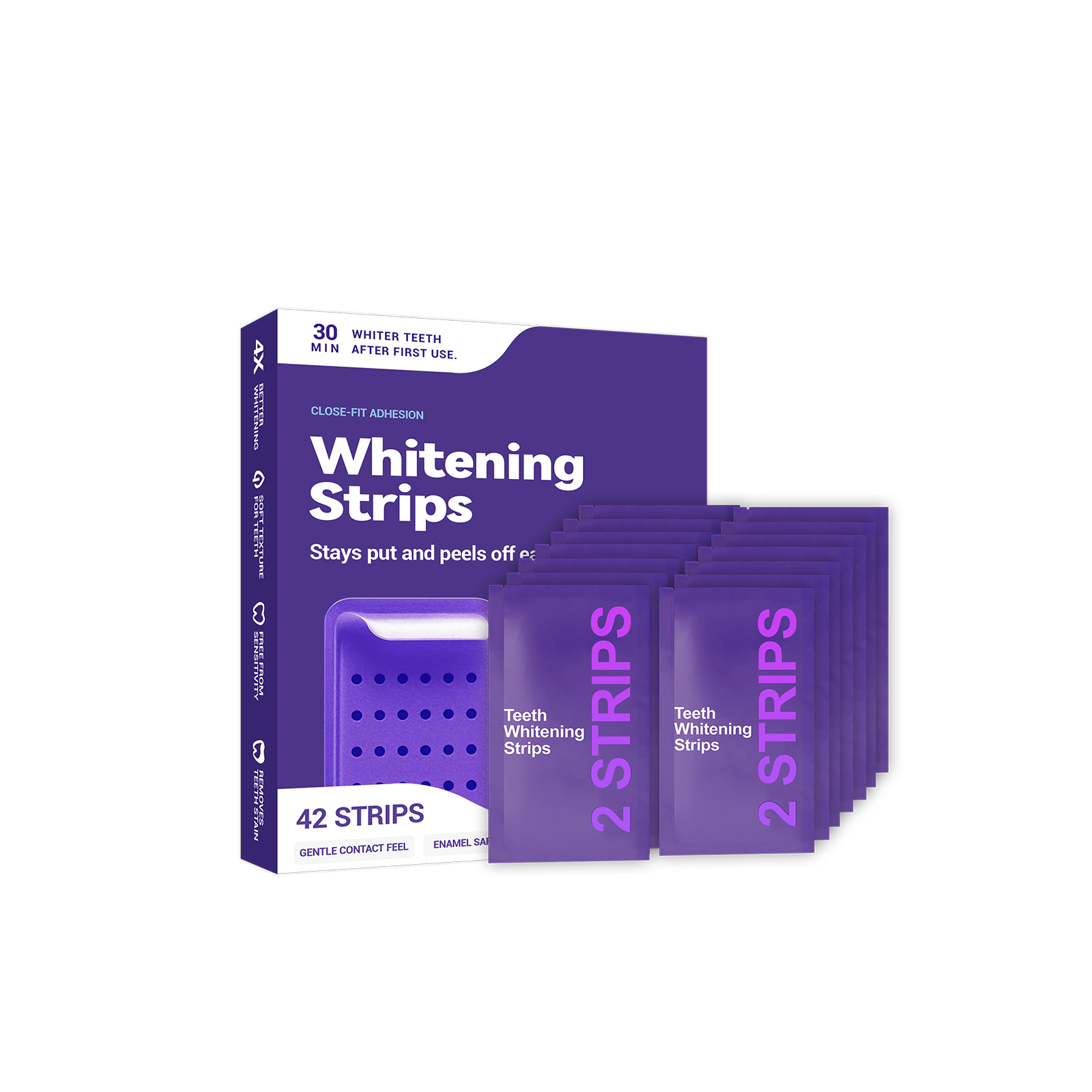 Purple Teeth Whitening Strips  – Teeth Whitening/Bleaching recenzja i cena