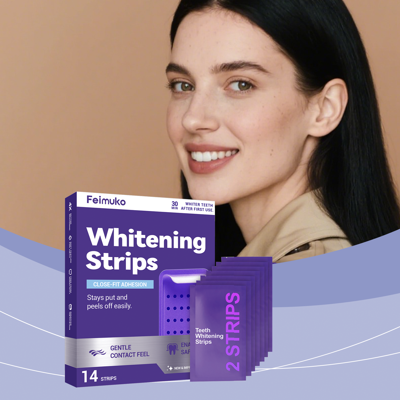 Purple Teeth Whitening Strips  – Teeth Whitening/Bleaching recenzja i cena