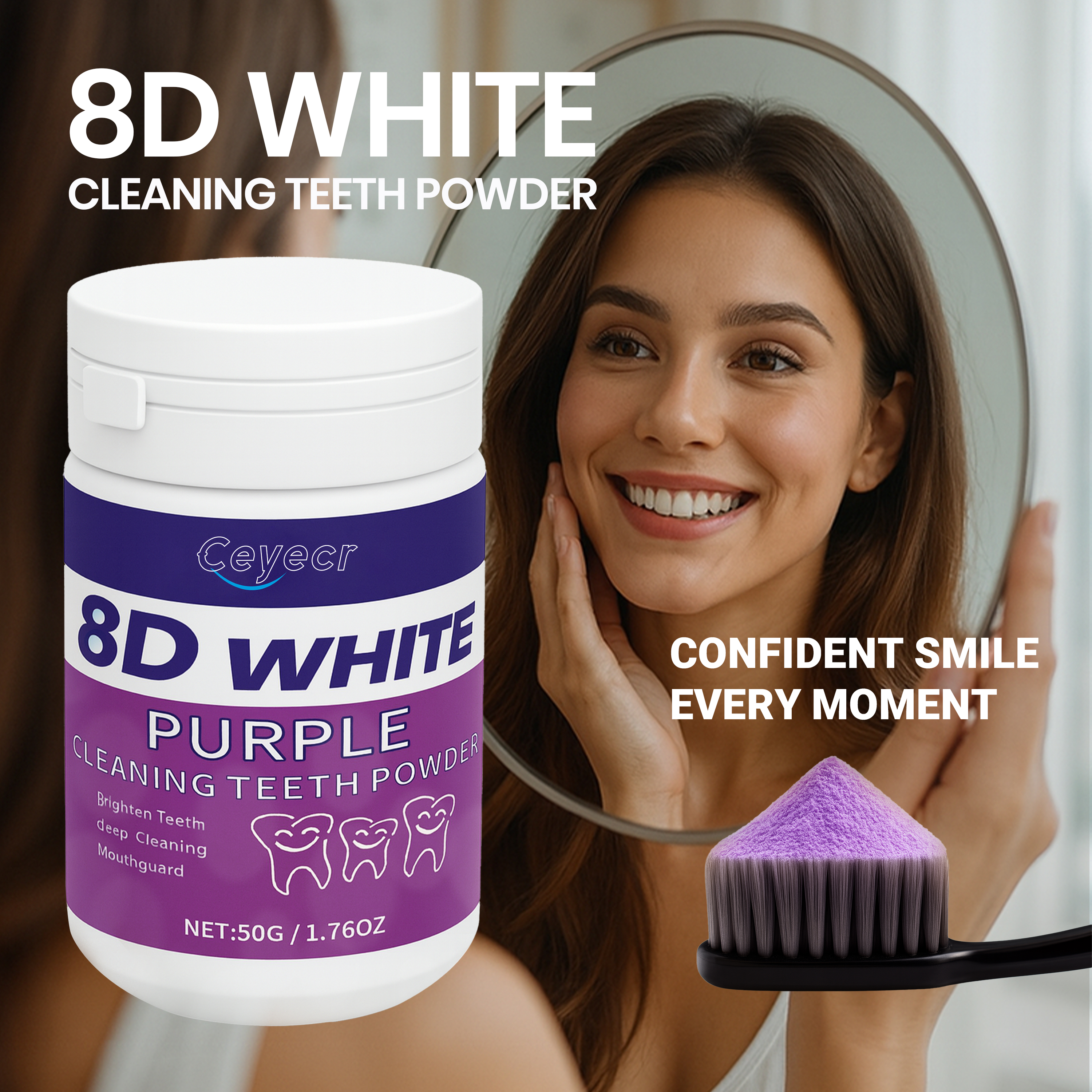 8D white Teeth Whitening Powde – Teeth Paint Whitening recenzja i cena