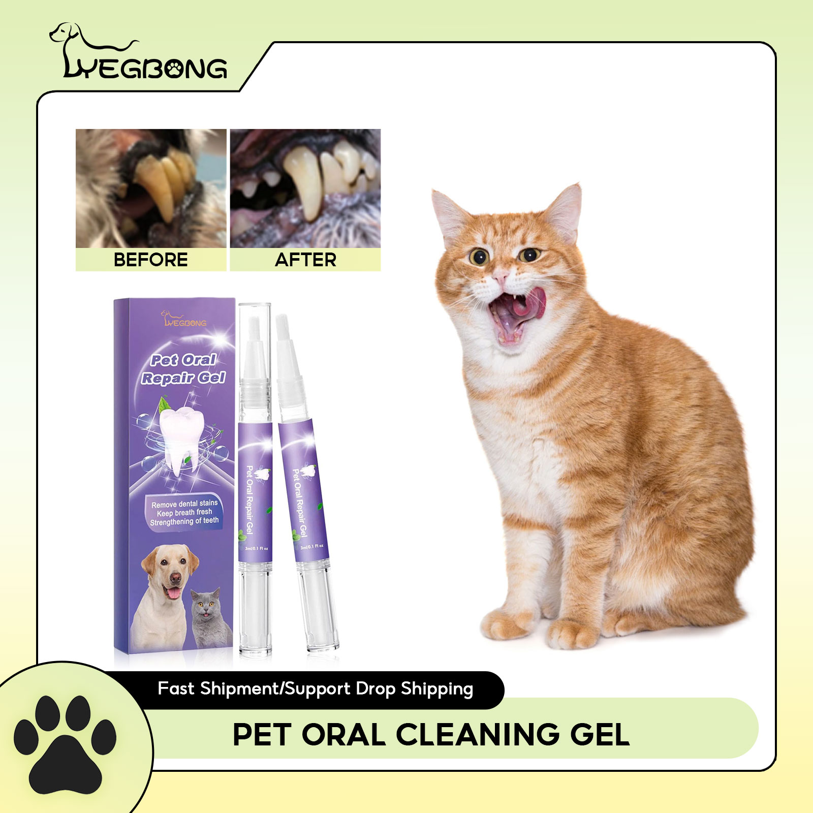 Pet Oral Repair Gel Puppy Tart – Teeth Whitening Mouthwash recenzja i cena