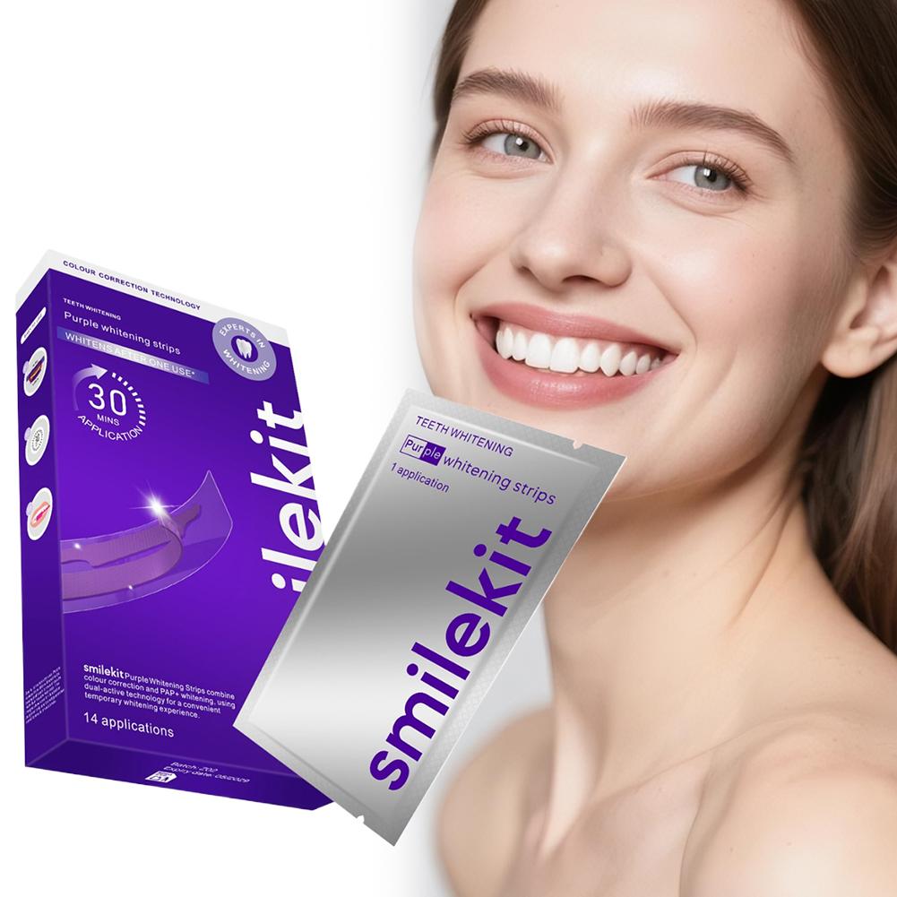 42Pairs Purple Teeth Whitening – Teeth Whitening Strips Crest recenzja i cena