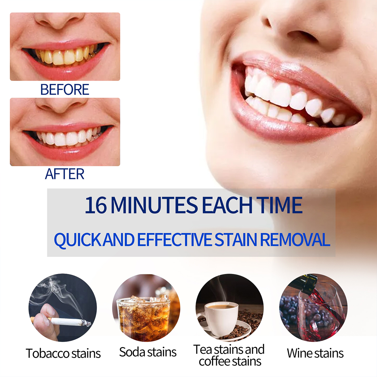 Portable Teeth Whitening Lamp  – Teeth Whitening Mouthwash recenzja i cena