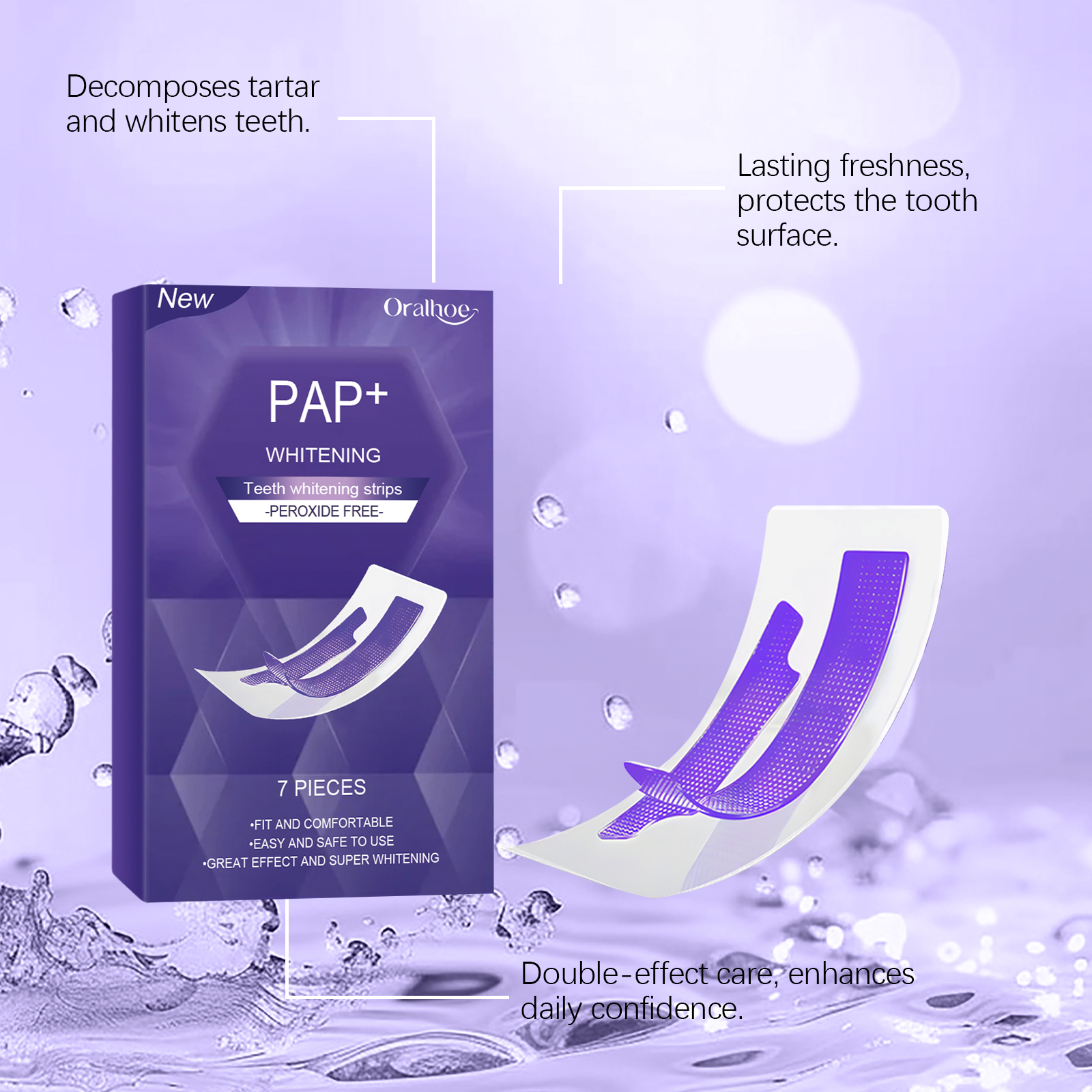 Purple Teeth Whitening Strips  – Teeth Whitening/Bleaching recenzja i cena