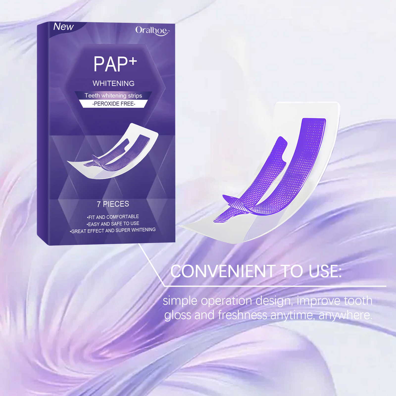 Purple Teeth Whitening Strips  – Teeth Whitening/Bleaching recenzja i cena