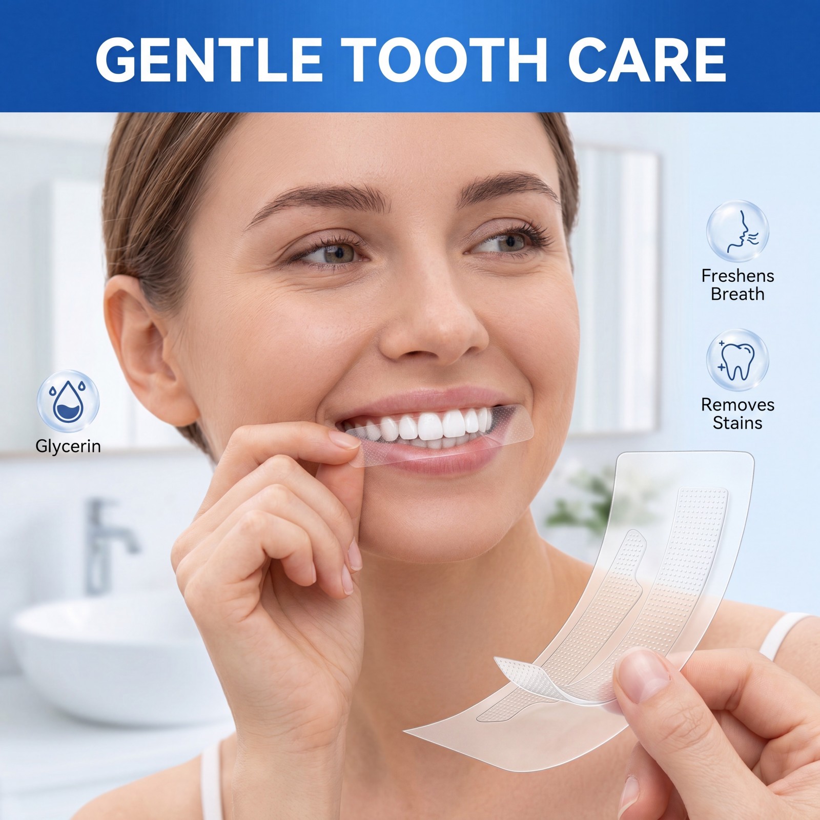 Gentle Tooth & Gum Whitening S – Teeth Whitening Strips Crest recenzja i cena