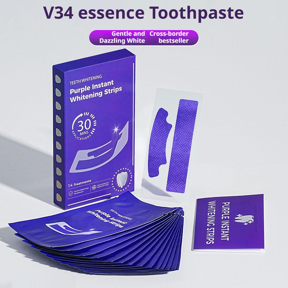 V34 Teeth Whitening Strips - E – Teeth Whitening Levels recenzja i cena