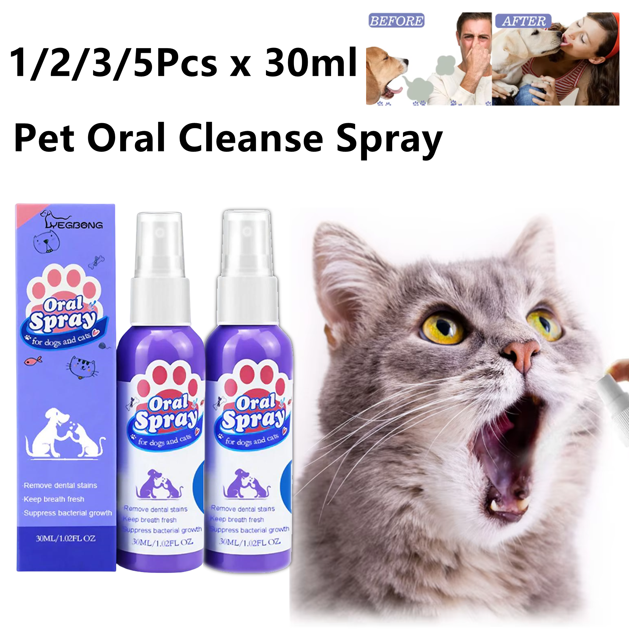 Pet Oral Cleaning Spray Mouth  – Colgate Whitening Teeth recenzja i cena