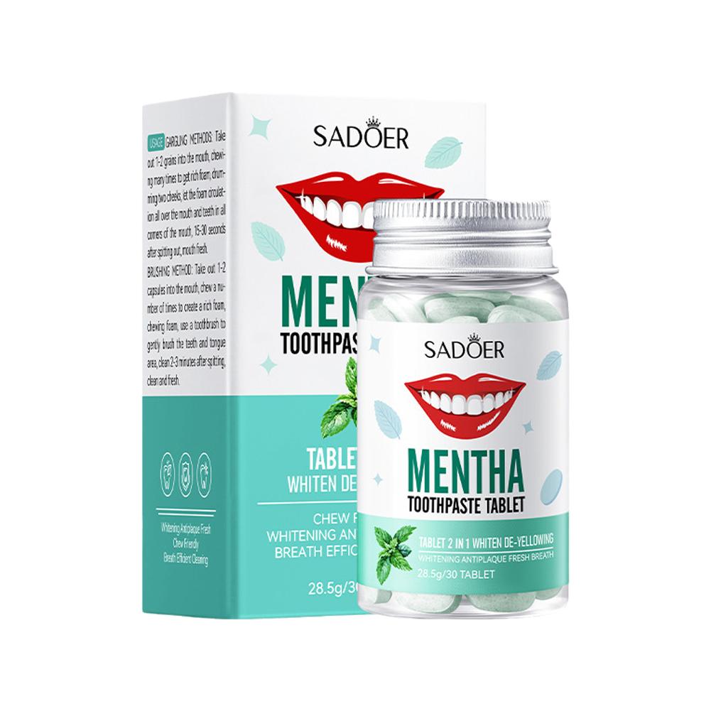Mint Solid Toothpaste Tablets  – Teeth Whitening Levels recenzja i cena